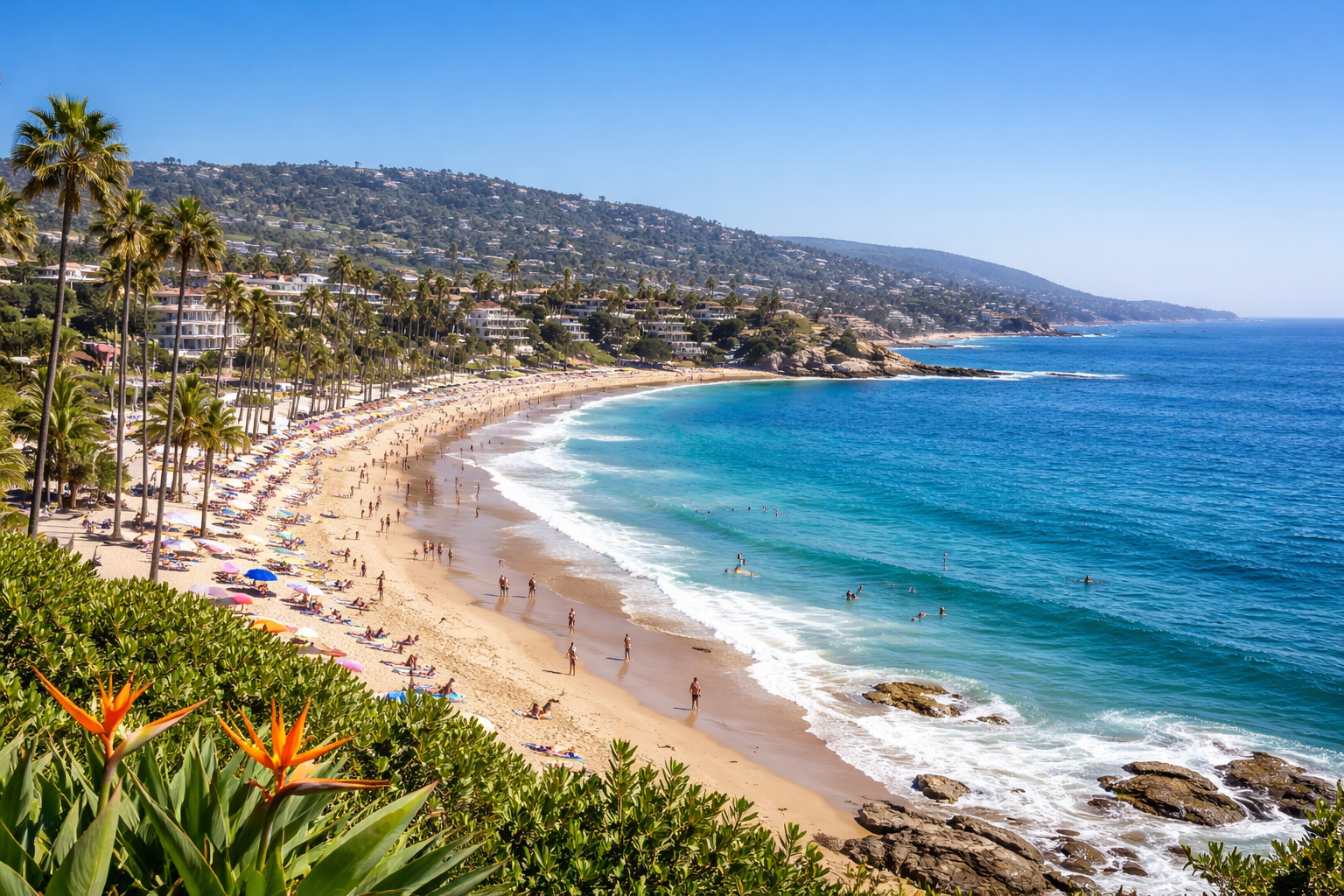 Laguna Beach panoramic coastline
